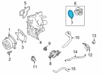 OEM 2012 Nissan Sentra Seal-O Ring Diagram - 21049-ET01A