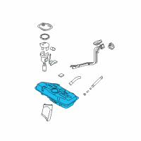 OEM 2011 Hyundai Accent Tank Assembly-Fuel Diagram - 31150-1E550