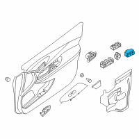 OEM 2019 Nissan Pathfinder Switch Assembly-Seat Memory Diagram - 25491-9PJ0A