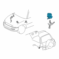 OEM 2004 Toyota RAV4 Actuator Assembly Diagram - 44050-42080