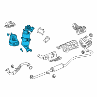 OEM 2020 Honda Civic Converter Assembly Diagram - 18150-5BA-L10