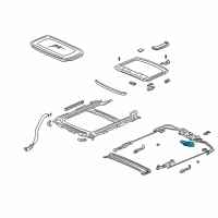 OEM 2005 Honda Civic Motor Assy., Sunroof Diagram - 70450-S5P-A01