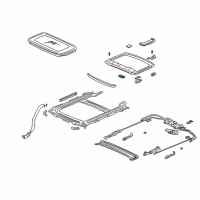 OEM Honda Civic Handle, Sunshade *NH293L* (SEAGULL GRAY) Diagram - 70611-S5A-J01ZC