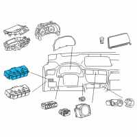 OEM 2017 Lexus RX350 Control & Panel Assembly Diagram - 84010-0E071