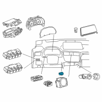 OEM 2019 Lexus RX350 Switch, Push Start Diagram - 89611-0E052