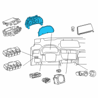 OEM 2019 Lexus RX350 Meter Assy, Combination Diagram - 83800-4D040