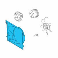 OEM 2020 Toyota 4Runner Fan Shroud Diagram - 16711-31491