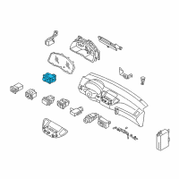 OEM 2005 Infiniti G35 Switch Assy-Mirror Control Diagram - 25570-AR205