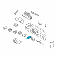 OEM 2003 Infiniti M45 Switch Assy-Hazard Diagram - 25290-AR200