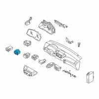 OEM 2004 Infiniti Q45 Switch Assembly-Retractable Head Lamp Diagram - 25190-5L30E