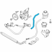 OEM 2012 BMW 128i Active Steering Suction Pipe Diagram - 32-41-6-850-100