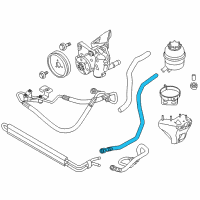 OEM BMW 335d Active Steering Radiator Return Line Diagram - 32-41-6-781-457