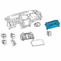 OEM Toyota Camry Dash Control Unit Diagram - 55900-06300