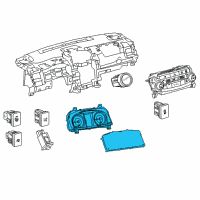 OEM 2017 Toyota Camry Instrument Cluster Diagram - 838000X730