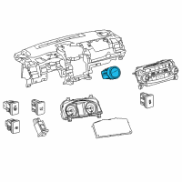 OEM Toyota Camry Power Switch Diagram - 89611-0E022