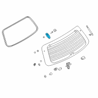 OEM 2005 Kia Sorento Hinge Assembly Tail Gate Glass Diagram - 871503E000