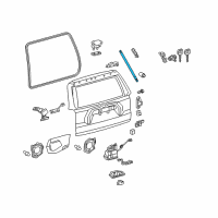 OEM 2017 Toyota 4Runner Support Cylinder Diagram - 68908-0W101