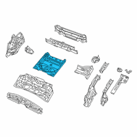 OEM Jeep Cherokee Pan-Rear Floor Diagram - 4672557AB