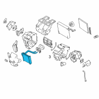 OEM 2012 Nissan Quest Core Assy-Front Heater Diagram - 27140-JN36A