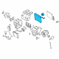 OEM 2011 Nissan Quest Evaporator Assy-Cooler Diagram - 27280-1JA0A