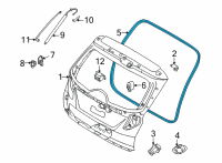 OEM 2022 Hyundai Tucson W/STRIP-TAIL GATE OPNG Diagram - 81761-N9200