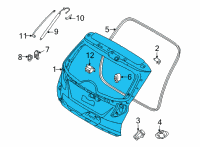 OEM 2022 Hyundai Tucson PANEL ASSY-TAIL GATE Diagram - 72800-N9020