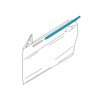 OEM BMW 430i Gran Coupe Channel Cover, Exterior, Door, Front Left Diagram - 51-35-7-310-205