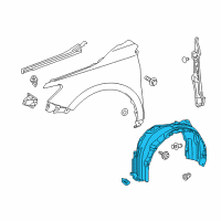 OEM Toyota Camry Fender Liner Diagram - 53875-06210