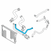 OEM 2000 BMW 528i Engine Coolant Hose Diagram - 11-53-1-438-632