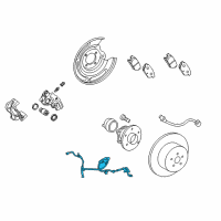 OEM 2015 Toyota Corolla ABS Sensor Wire Diagram - 89516-02131