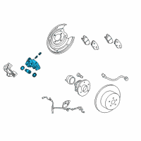 OEM 2011 Toyota Matrix Caliper Diagram - 47850-02180