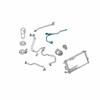 OEM 2002 Chevrolet Corvette Tube Asm-A/C Evaporator Diagram - 10436322