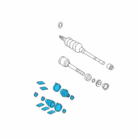 OEM 2005 Toyota Solara Boot Kit Diagram - 04438-06420