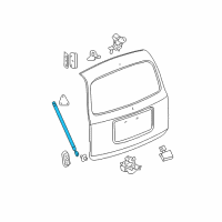 OEM 2007 Chevrolet HHR Support Strut Diagram - 25992461