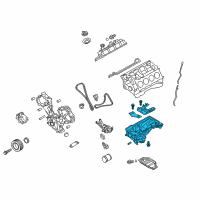 OEM 2019 Infiniti Q70L Engine Oil Pan Diagram - 11110-1MC0A