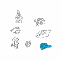 OEM 2017 Cadillac XTS Side Transmission Mount Diagram - 22849849