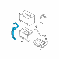 OEM 2014 Hyundai Genesis Coupe Bracket-Battery Mounting Diagram - 37160-2M500