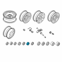 OEM 2018 Ford F-350 Super Duty Wheel Cap Diagram - HC3Z-1130-AA