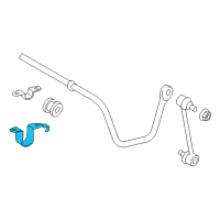 OEM 2014 Lexus ES350 Bracket, Rear STABILIZER Diagram - 48832-33070