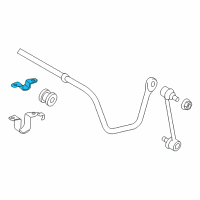 OEM 2015 Toyota Avalon Stabilizer Bar Bracket Diagram - 48827-06010