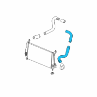 OEM 2006 GMC Sierra 2500 HD Inlet Duct Diagram - 25789159