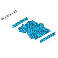 OEM 2020 Hyundai Kona Electric Panel Assembly-Floor, Ctr Diagram - 65100-K4000