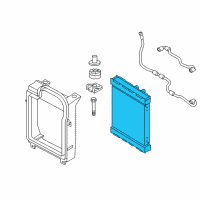 OEM 2015 BMW X5 Left Radiator Driver Side Diagram - 17-11-7-533-477