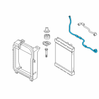 OEM 2015 BMW X6 Left Radiator Coolant Hose Diagram - 17-12-7-850-107