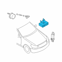 OEM 2014 Infiniti Q70 Tire Pressure Controller Assembly Diagram - 40720-1MF0A