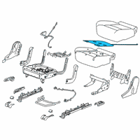 OEM 2019 Chevrolet Blazer Seat Cushion Heater Diagram - 84369747