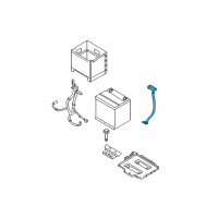 OEM 2006 Hyundai Accent Wiring Assembly-Battery (-) Diagram - 91860-1E020