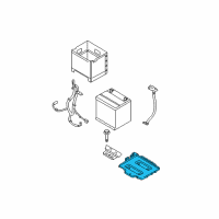 OEM 2009 Kia Rio5 Tray Assembly-Battery Diagram - 371501G000