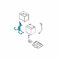 OEM 2009 Hyundai Accent Wiring Assembly-Battery (+) Diagram - 91850-1E012