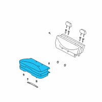 OEM 2002 Toyota Echo Seat Cushion Diagram - 71460-52180-B1